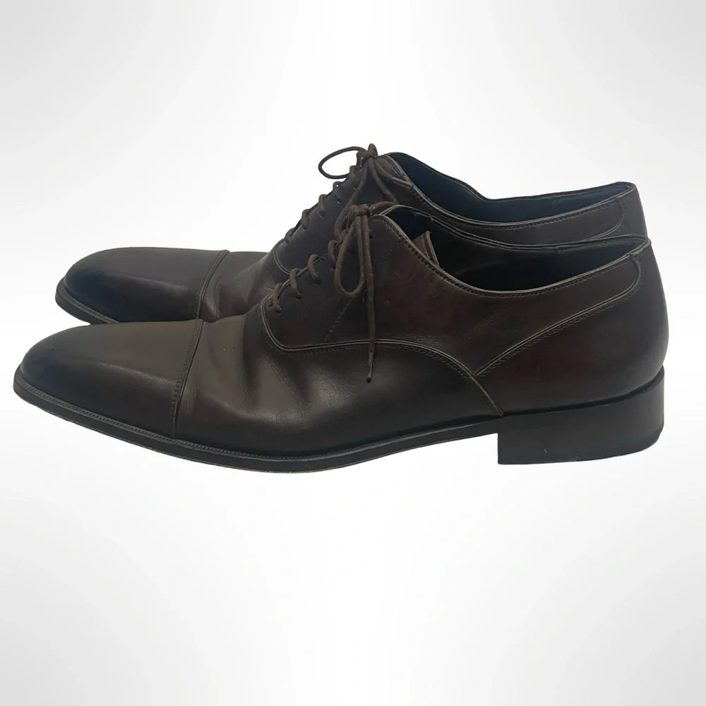 Massimo Emporio Brown Leather Men's Dress Shoes size 12